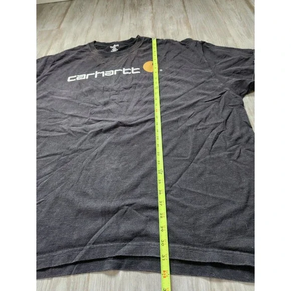 Carhartt Shirt Lot 2 Mens 4XL Black Logo Tee Green Pocket Henley Workwear - Picture 7 of 16